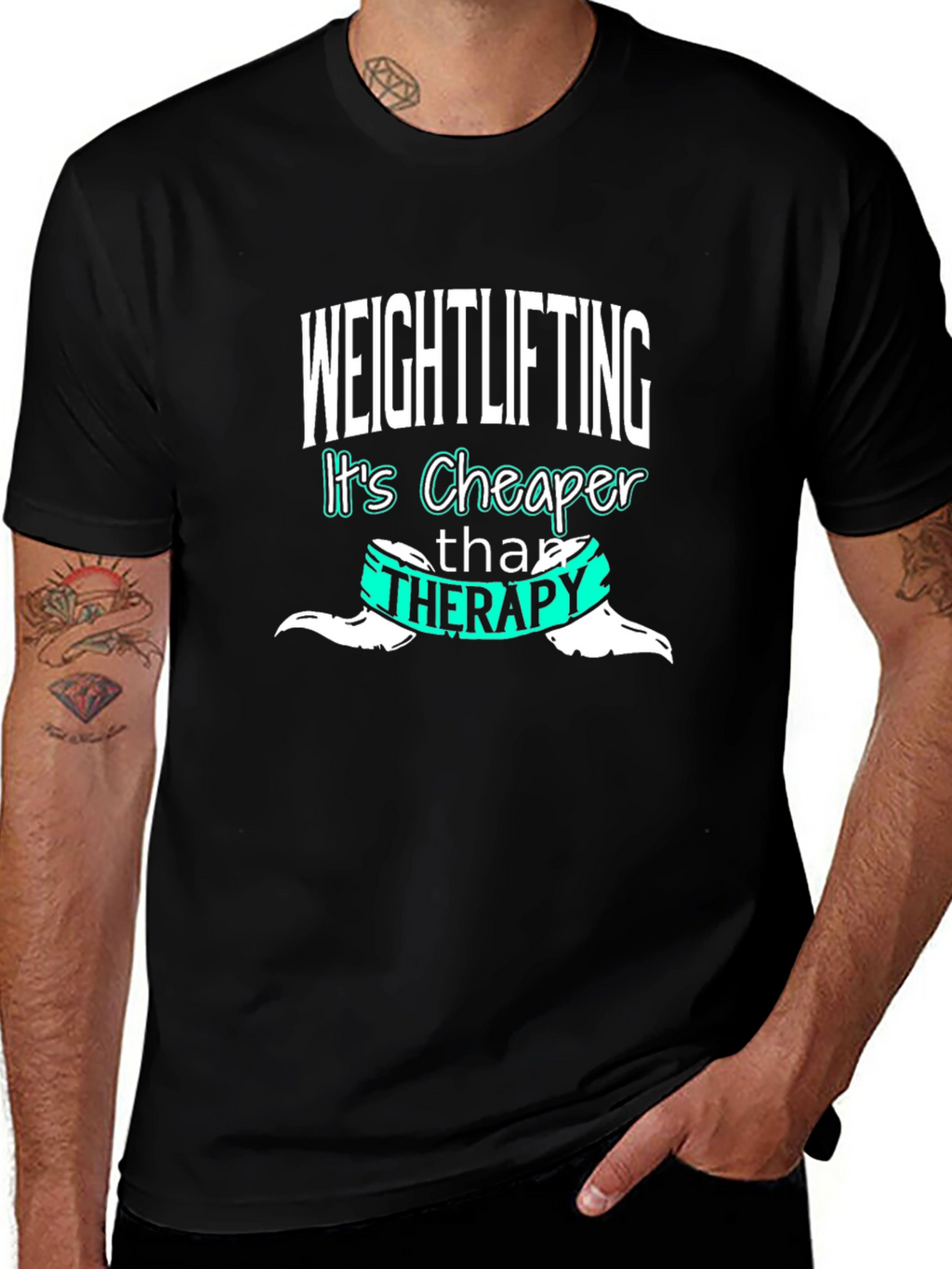 Weightlifting is Cheaper Than Therapy T-Shirt