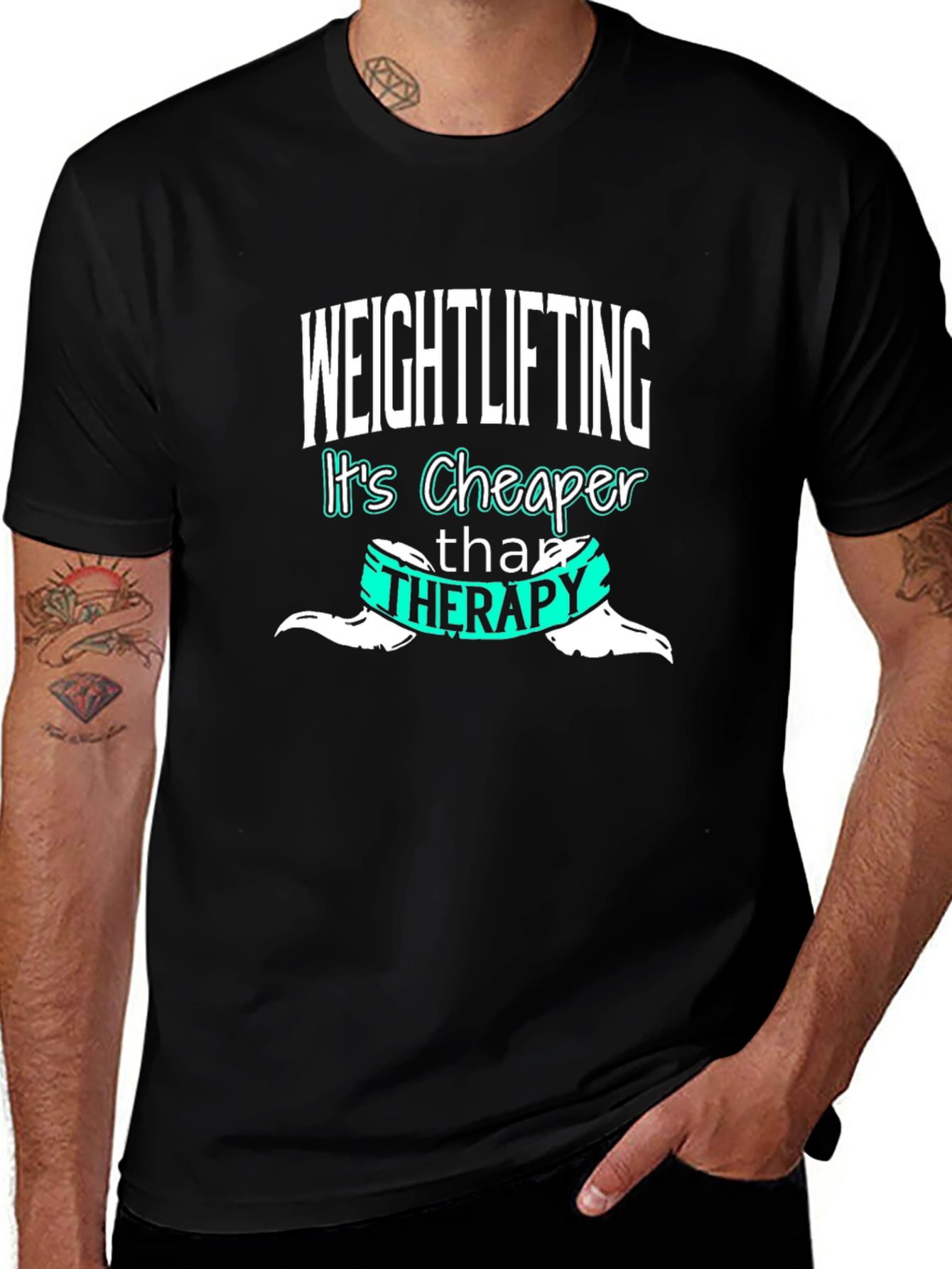 Weightlifting is Cheaper Than Therapy T-Shirt