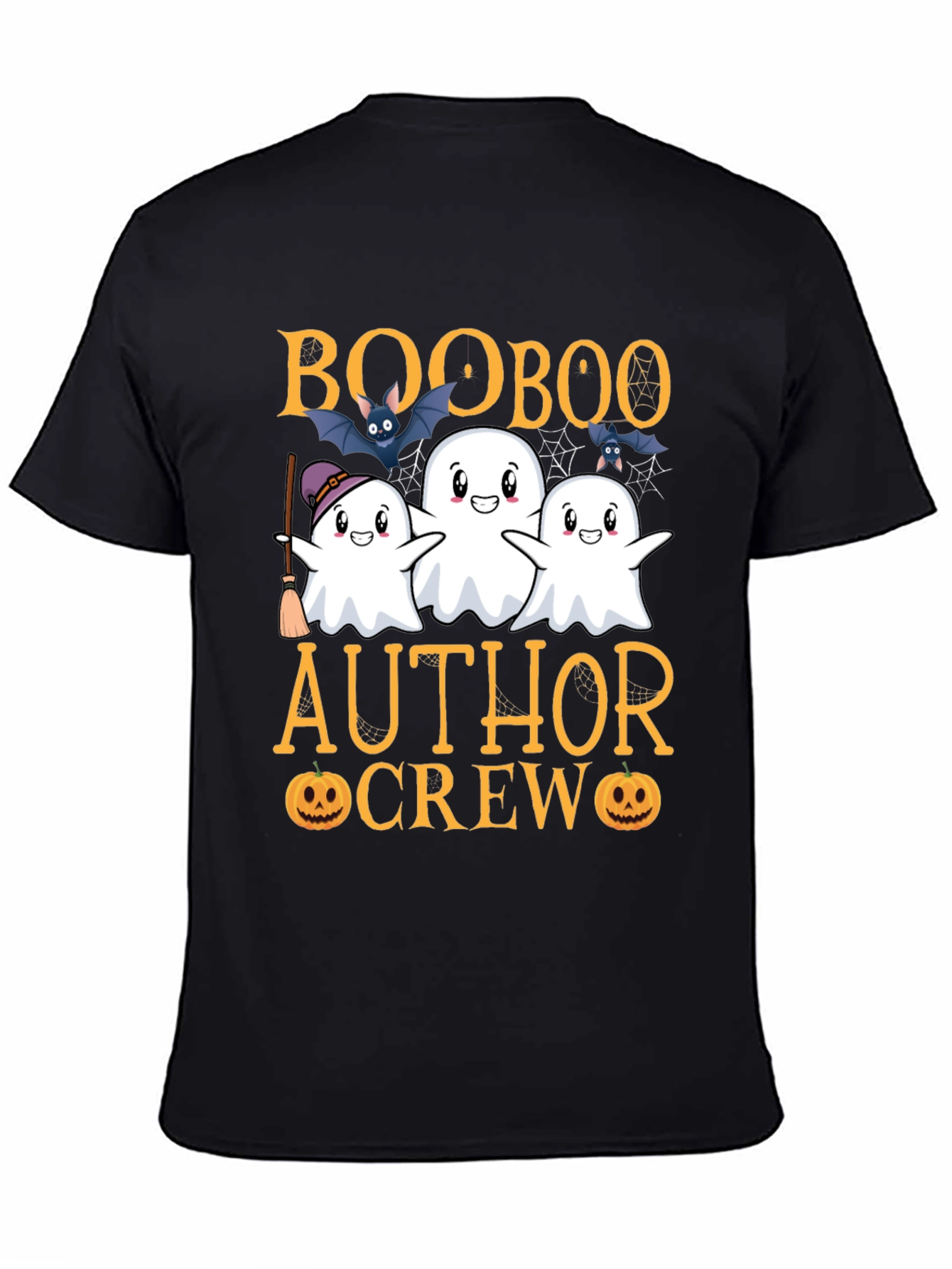 Boo Boo Author Crew Halloween Ghost T-Shirt