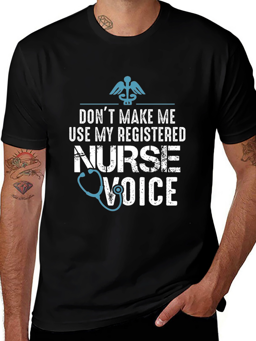 Registered Nurse Voice Graphic Tee - Funny RN T-Shirt