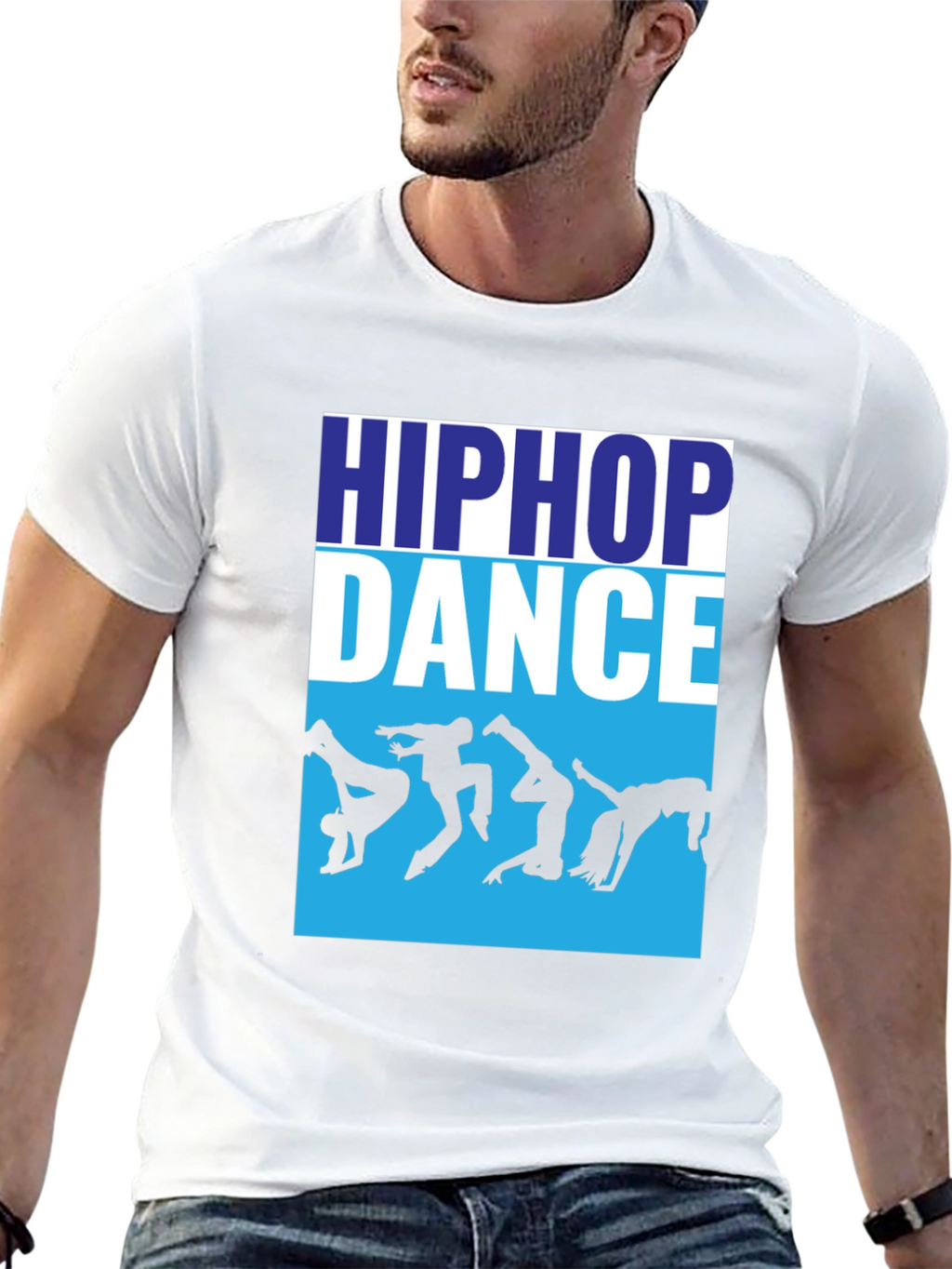 Hip Hop Dance Crew Black Graphic Tee Shirt