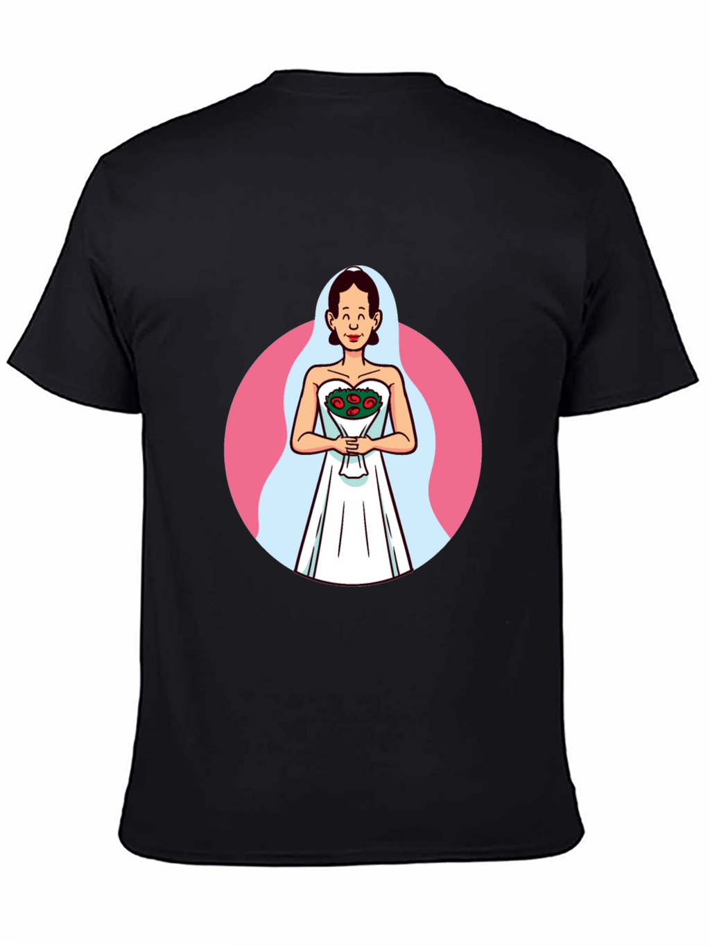 Cartoon Bride T-Shirt - Quirky Graphic Tee