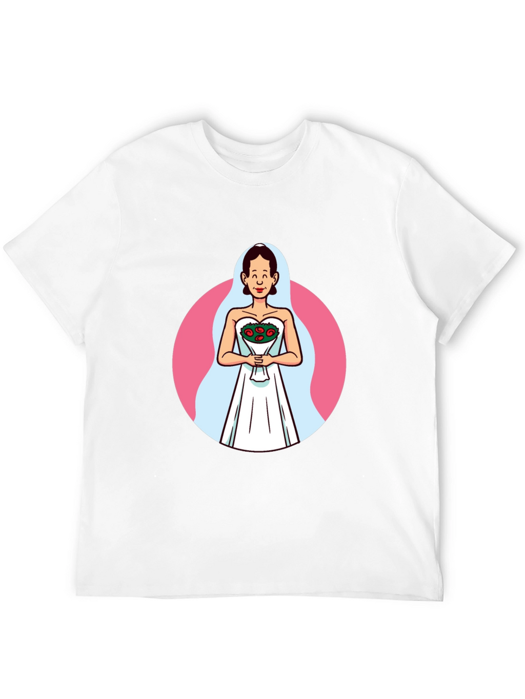 Cartoon Bride T-Shirt - Quirky Graphic Tee