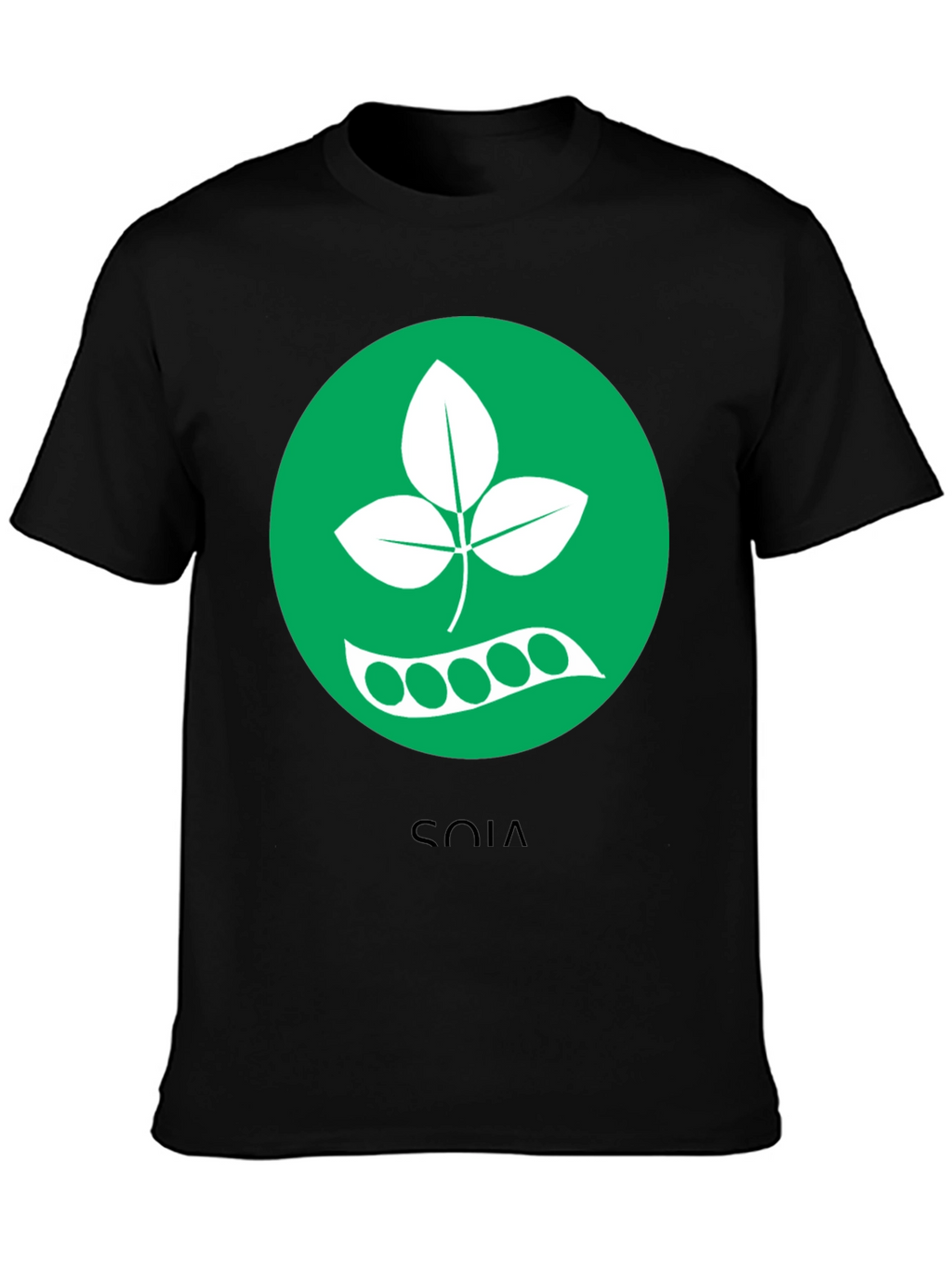 Soya T-Shirt: Green Circle Design