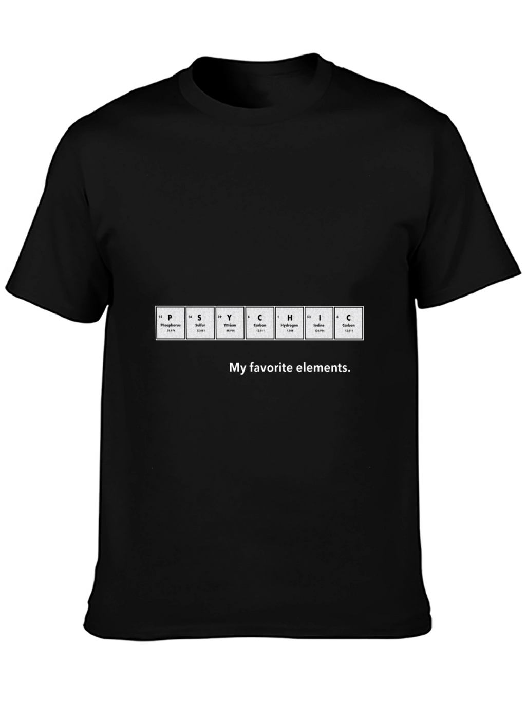 Periodic Table PSYCHIC Elements T-Shirt
