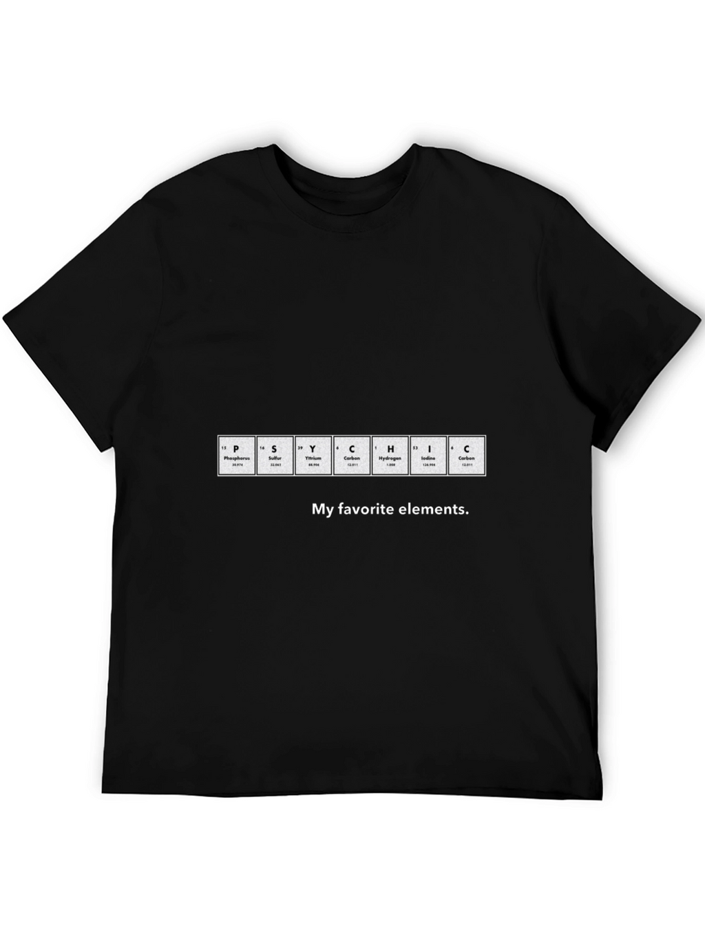 Periodic Table PSYCHIC Elements T-Shirt