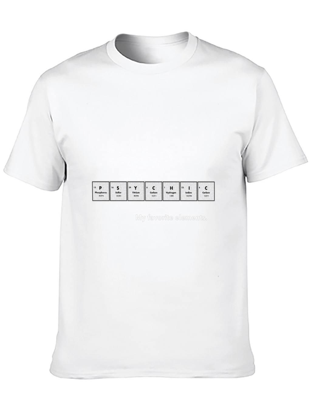 Periodic Table PSYCHIC Elements T-Shirt
