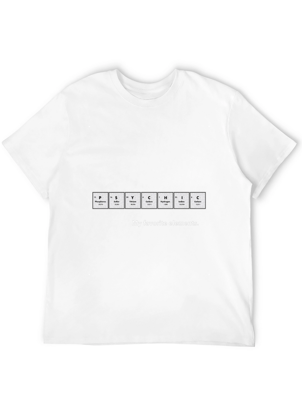 Periodic Table PSYCHIC Elements T-Shirt