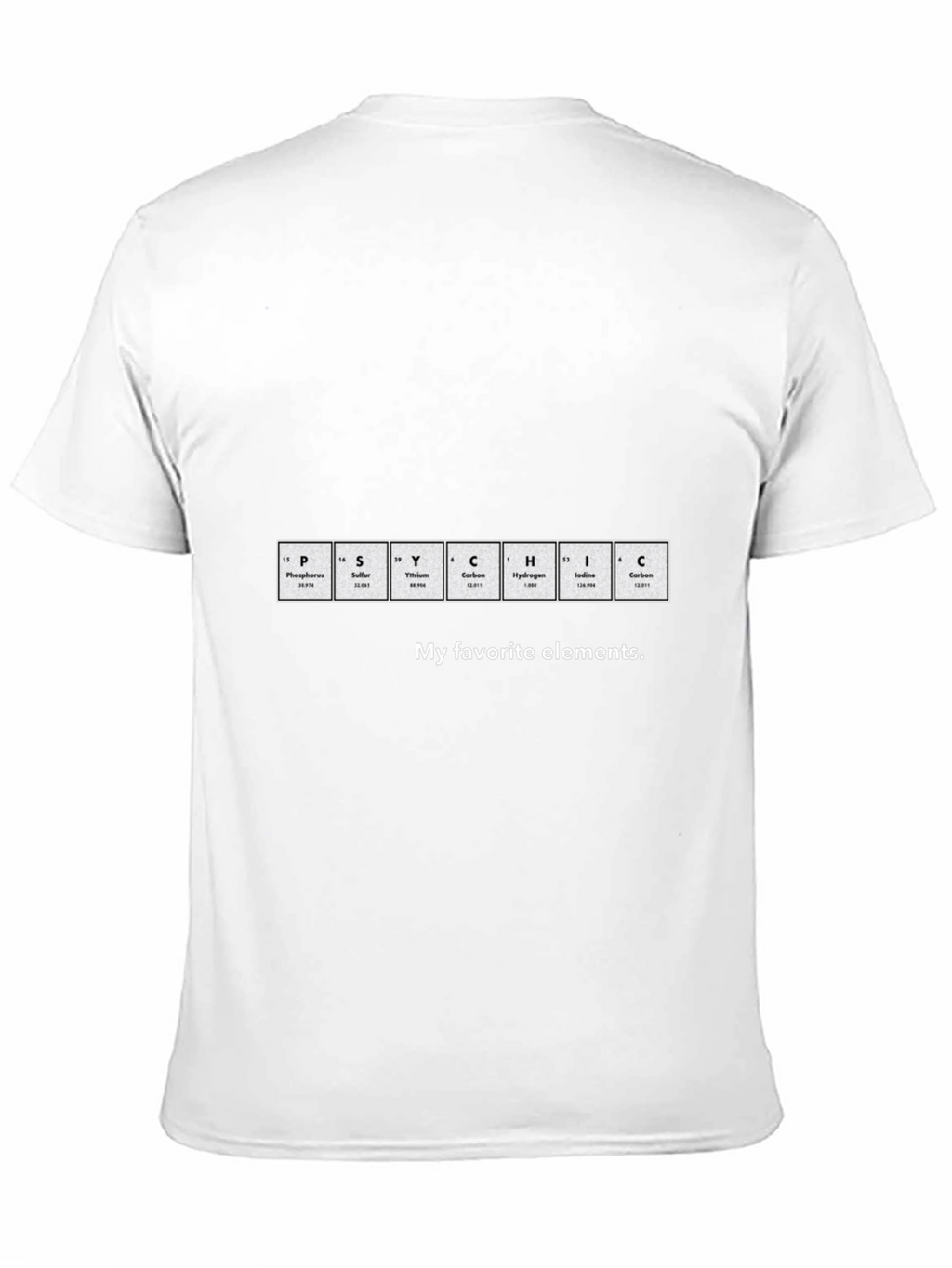 Periodic Table PSYCHIC Elements T-Shirt