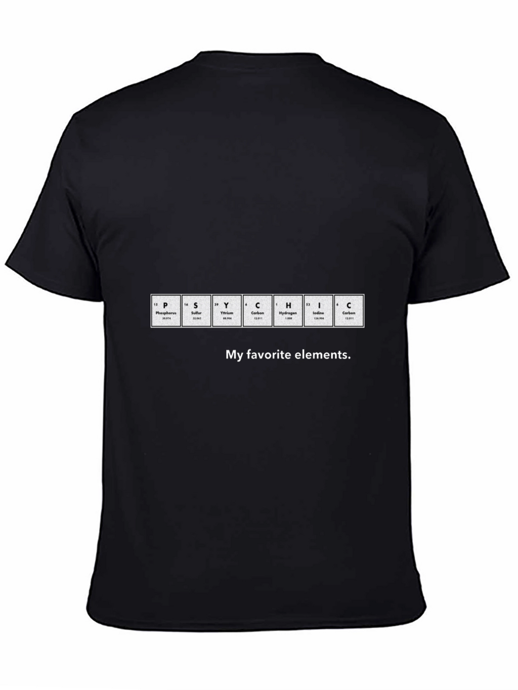 Periodic Table PSYCHIC Elements T-Shirt