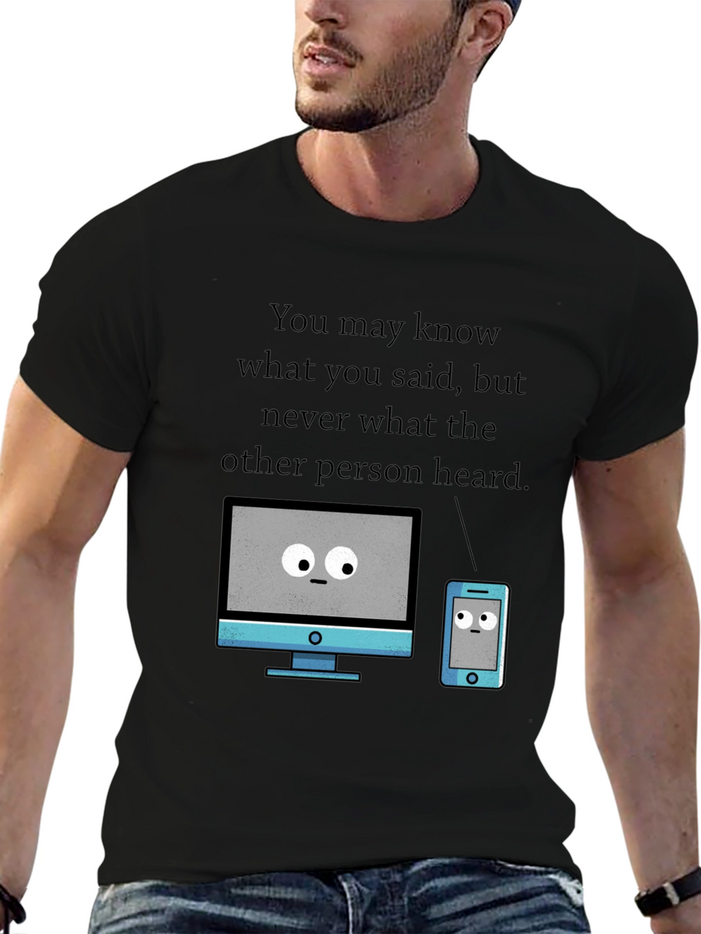 Funny Tech T-Shirt - Heard vs. Said
