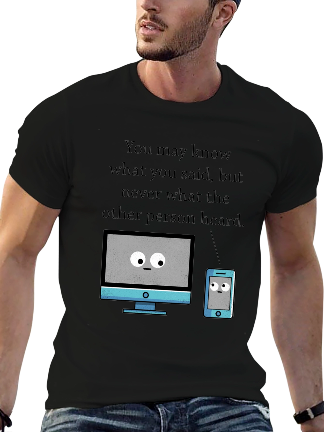 Funny Tech T-Shirt - Heard vs. Said