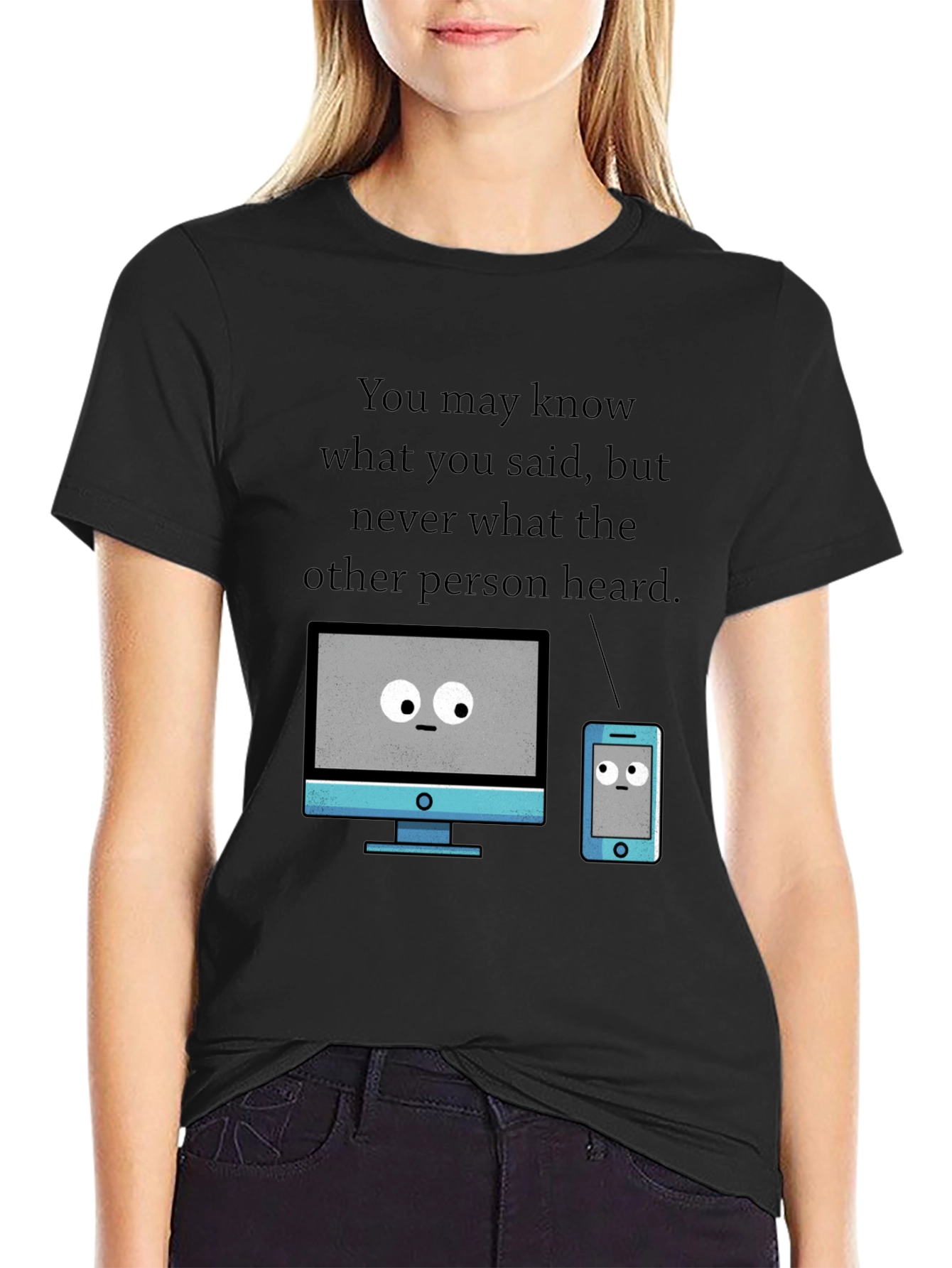 Funny Tech T-Shirt - Heard vs. Said