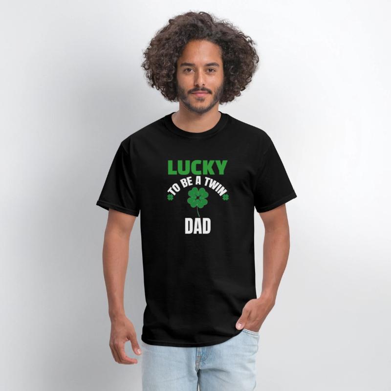 Lucky Twin Dad Design Lucky to be a Twin Dad