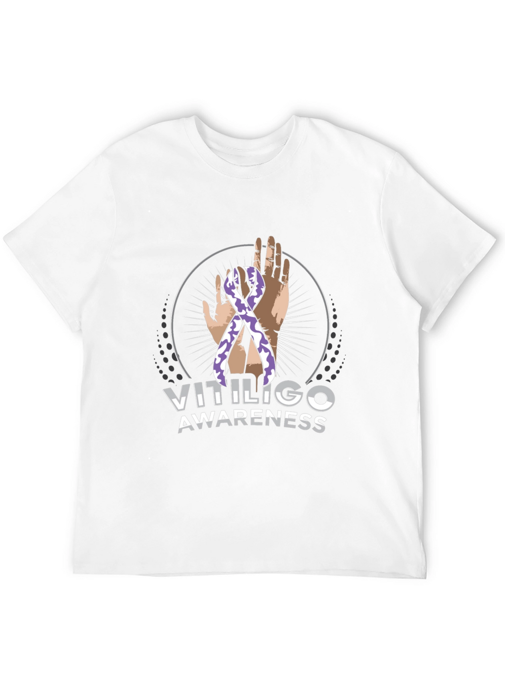 Vitiligo Awareness T-Shirt - Black