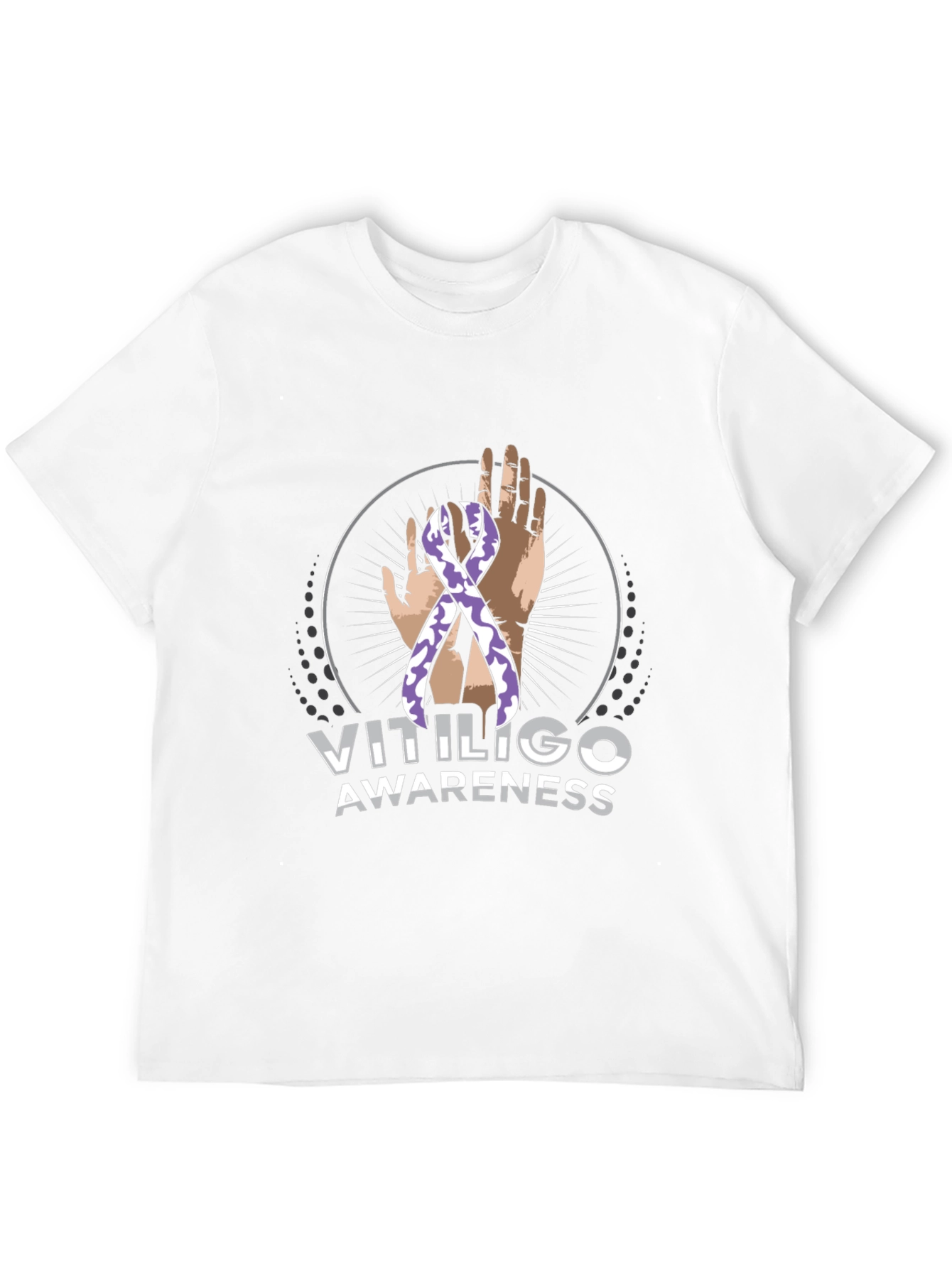 Vitiligo Awareness T-Shirt - Black