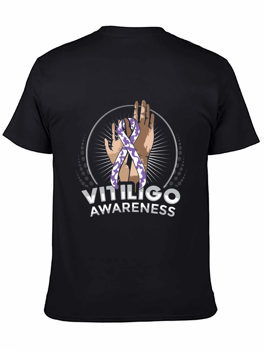 Vitiligo Awareness T-Shirt - Black