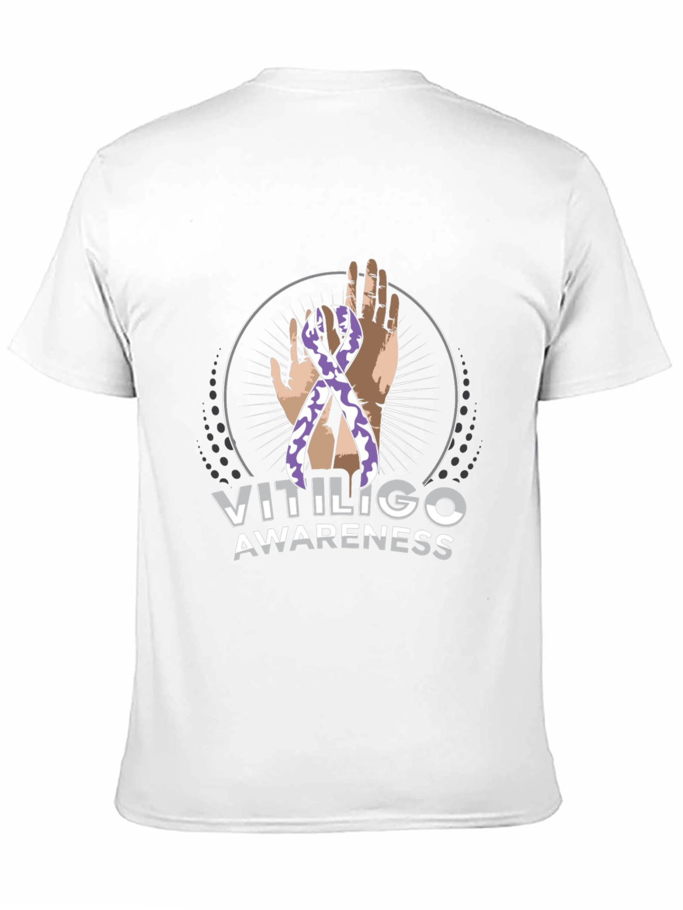 Vitiligo Awareness T-Shirt - Black