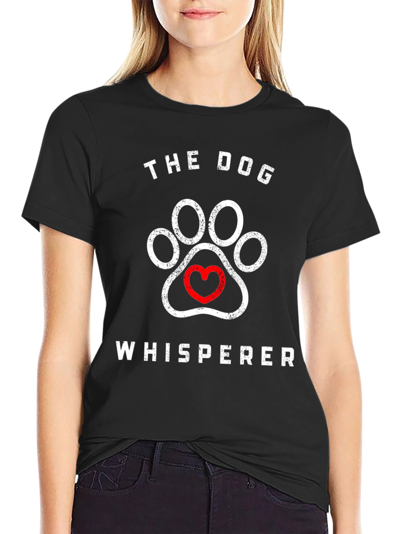 The Dog Whisperer Paw Print Graphic Tee