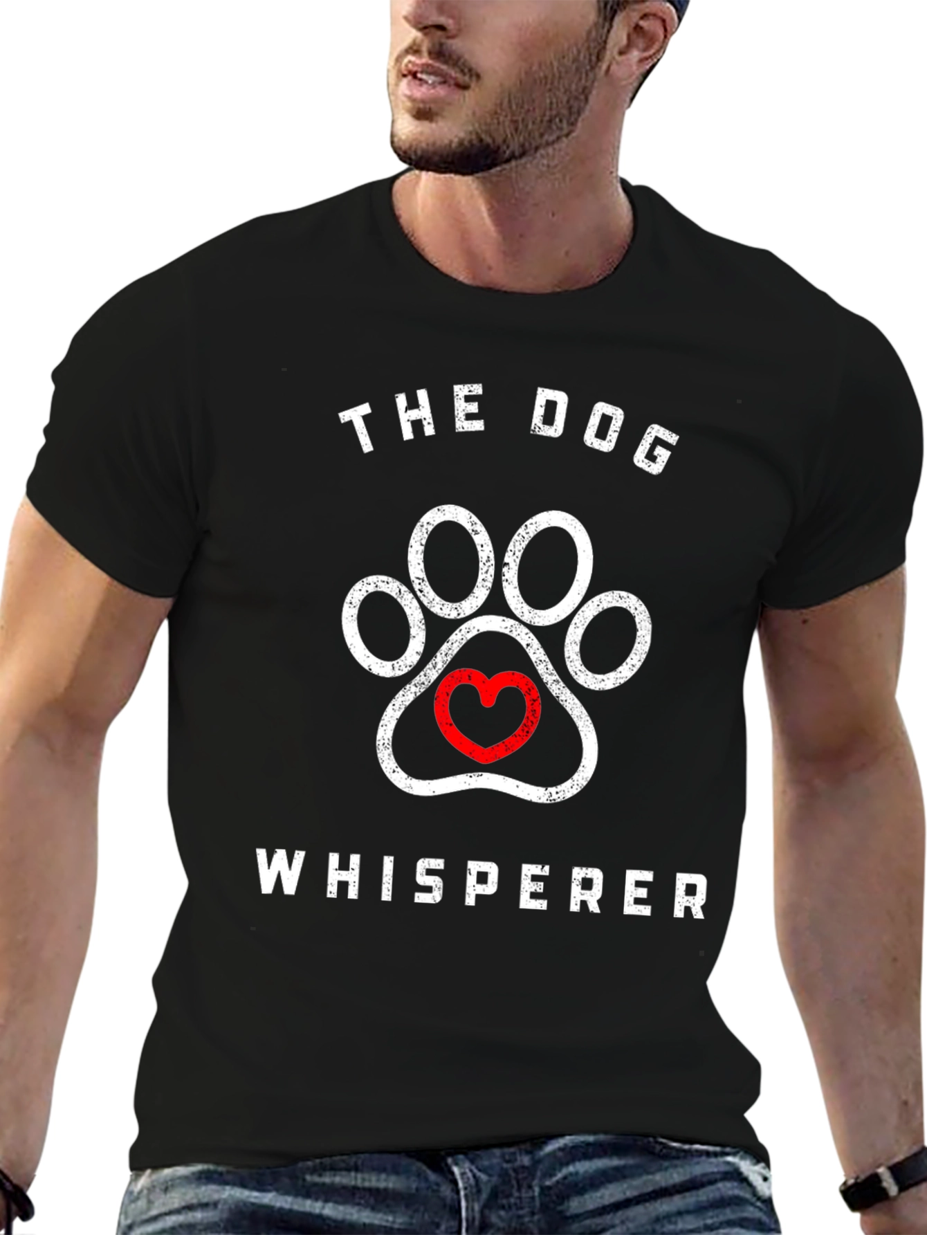 The Dog Whisperer Paw Print Graphic Tee