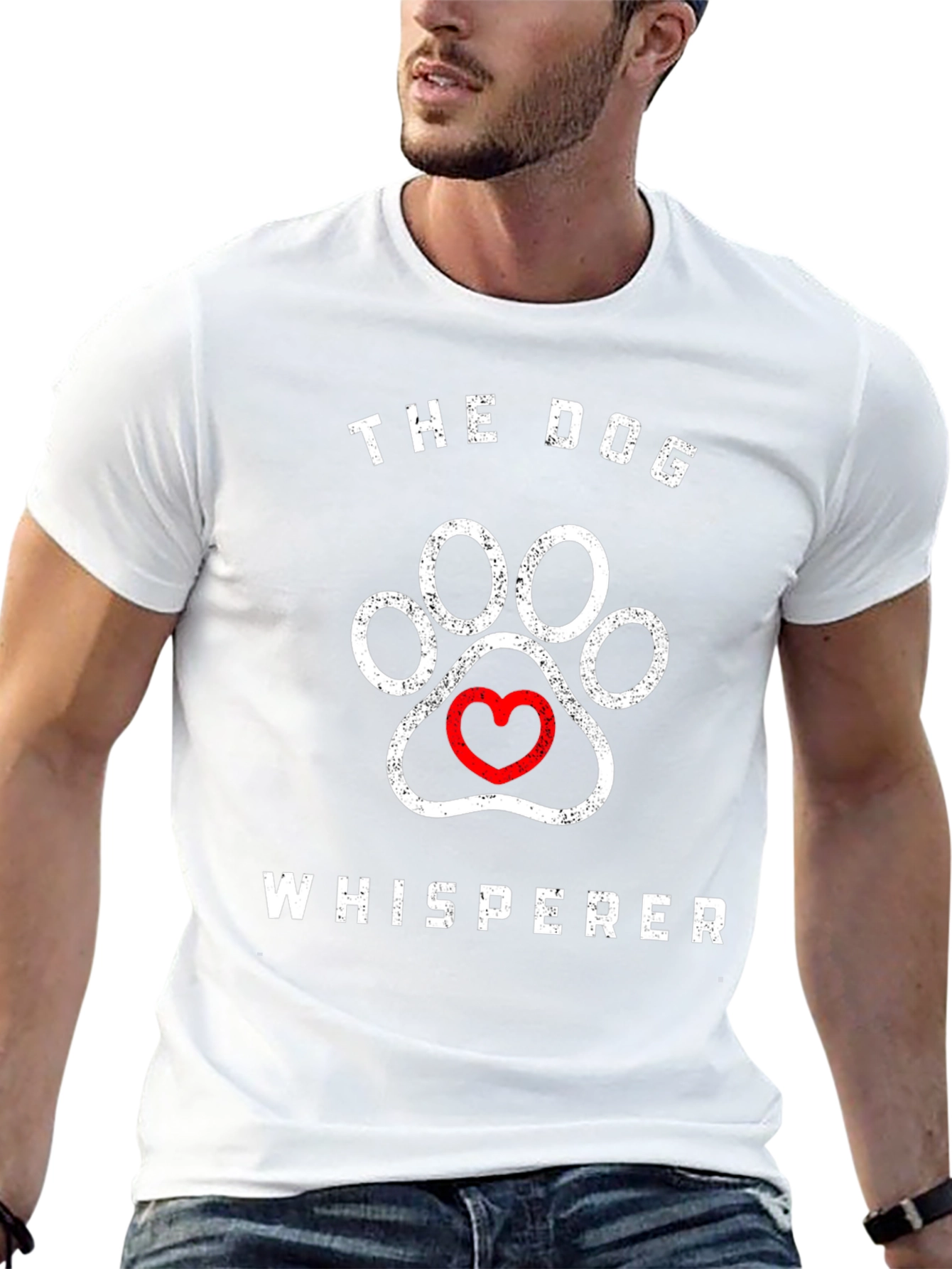 The Dog Whisperer Paw Print Graphic Tee
