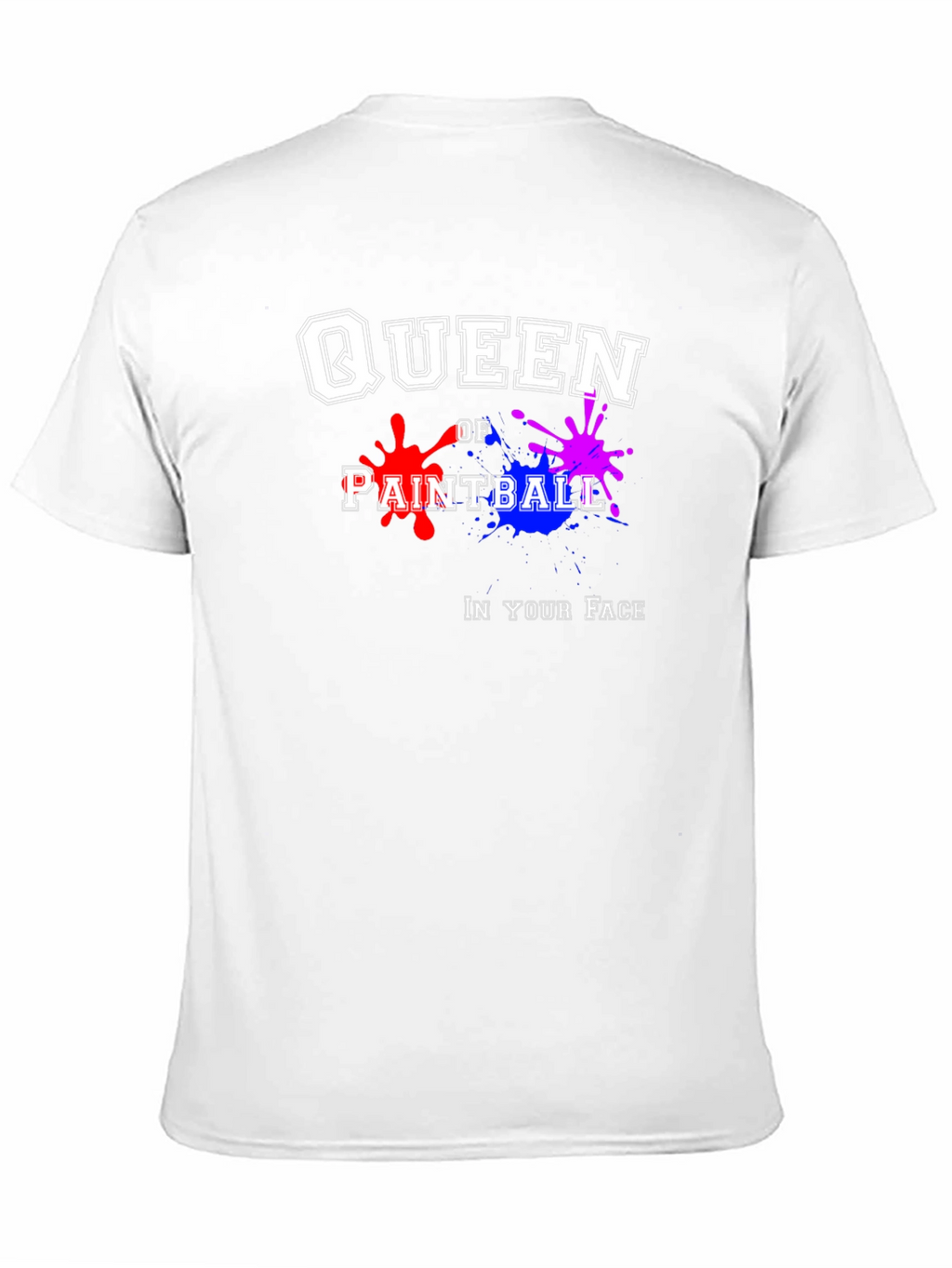Queen of Paintball Black Graphic T-Shirt