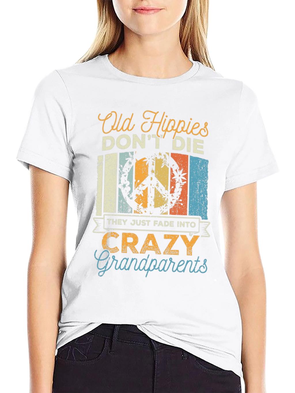 Old Hippies Crazy Grandparents T-Shirt