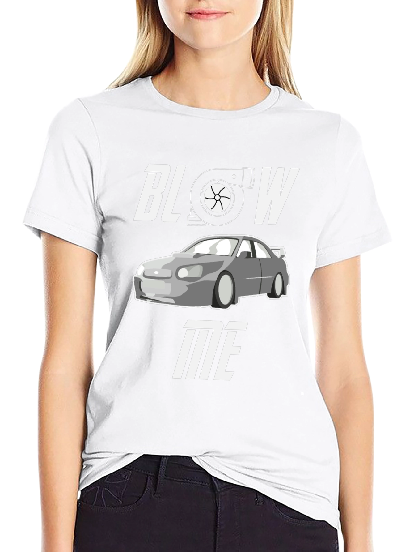 Blow Me Turbo Car Graphic Tee - Automotive Enthusiast Shirt