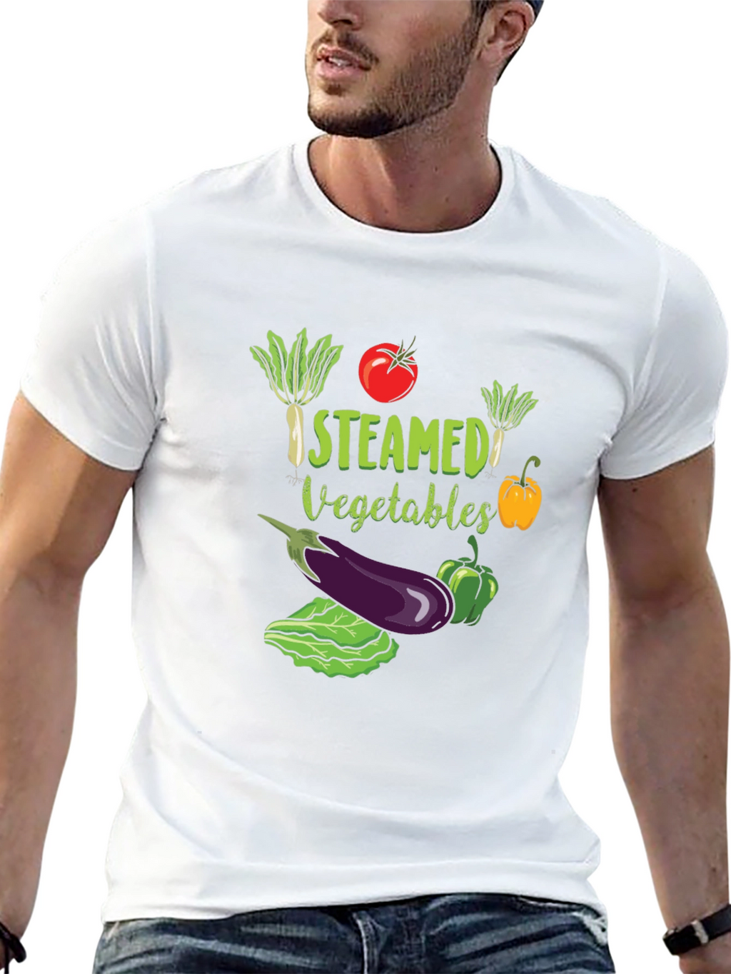 Steamed Vegetables Graphic T-Shirt