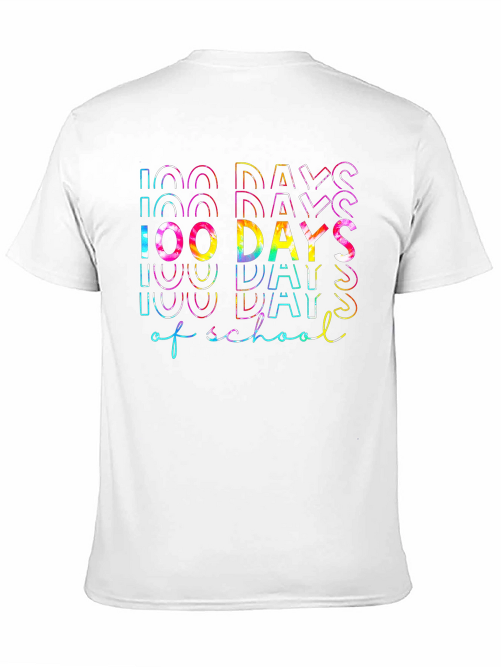 100 Days of School Tie Dye Graphic Tee