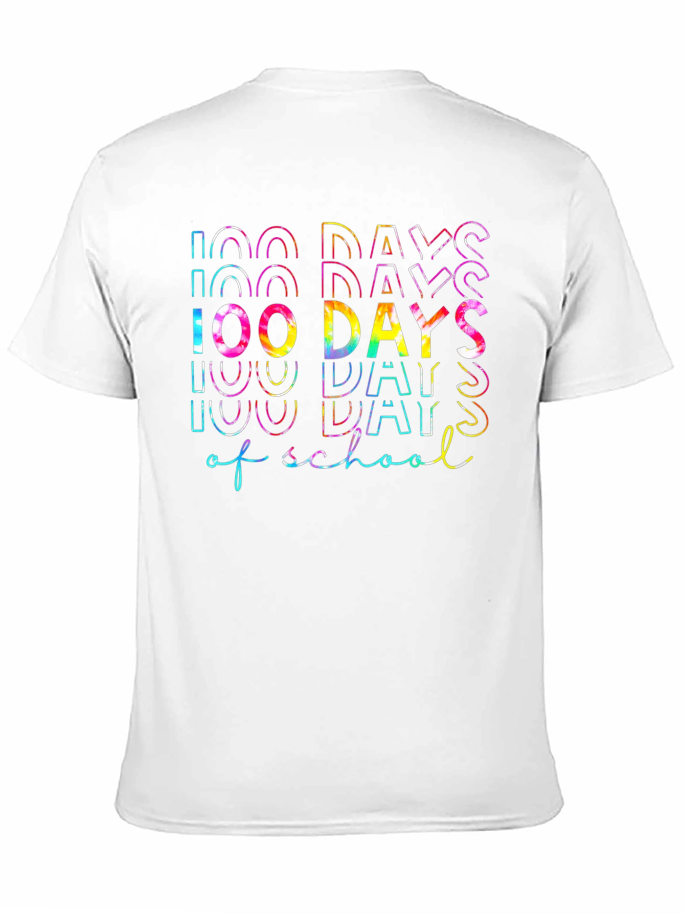 100 Days of School Tie Dye Graphic Tee
