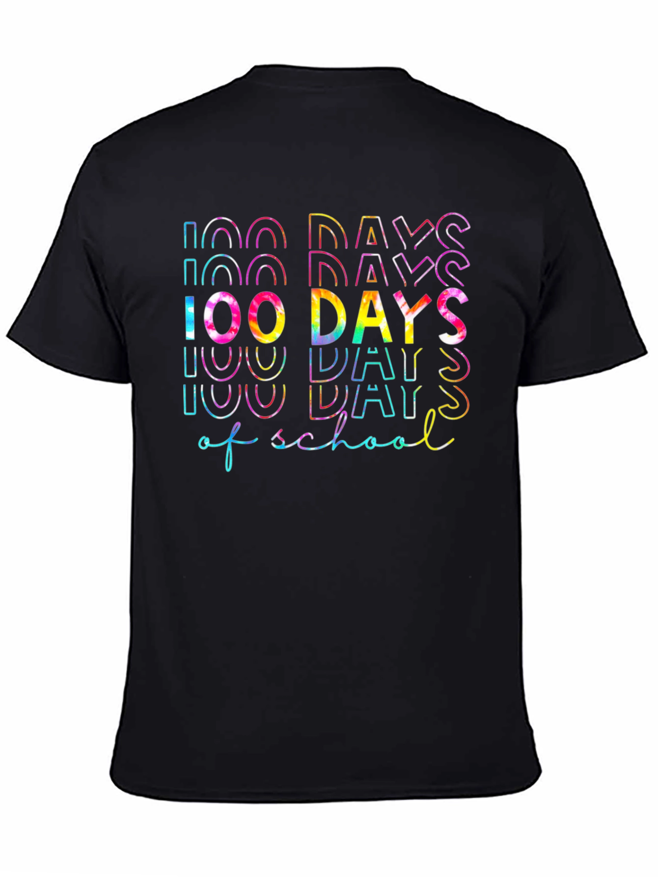 100 Days of School Tie Dye Graphic Tee
