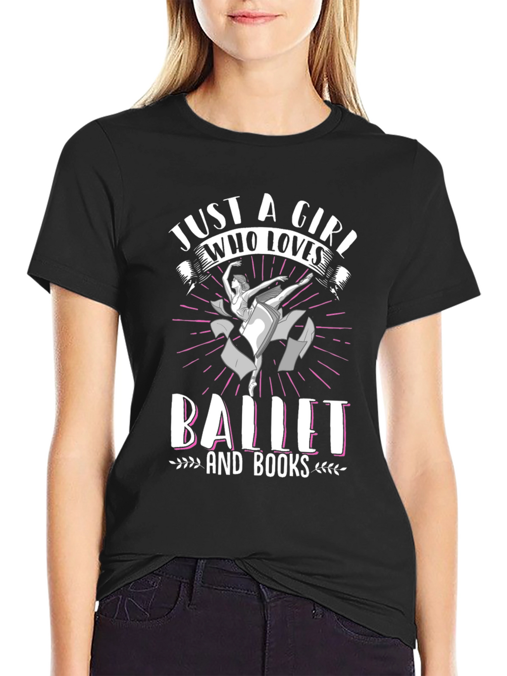 Ballet and Books Graphic Tee