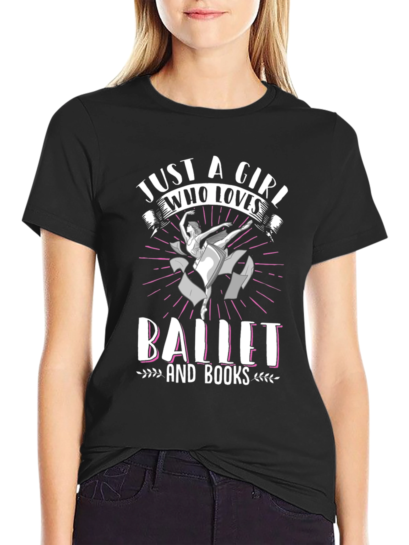 Ballet and Books Graphic Tee