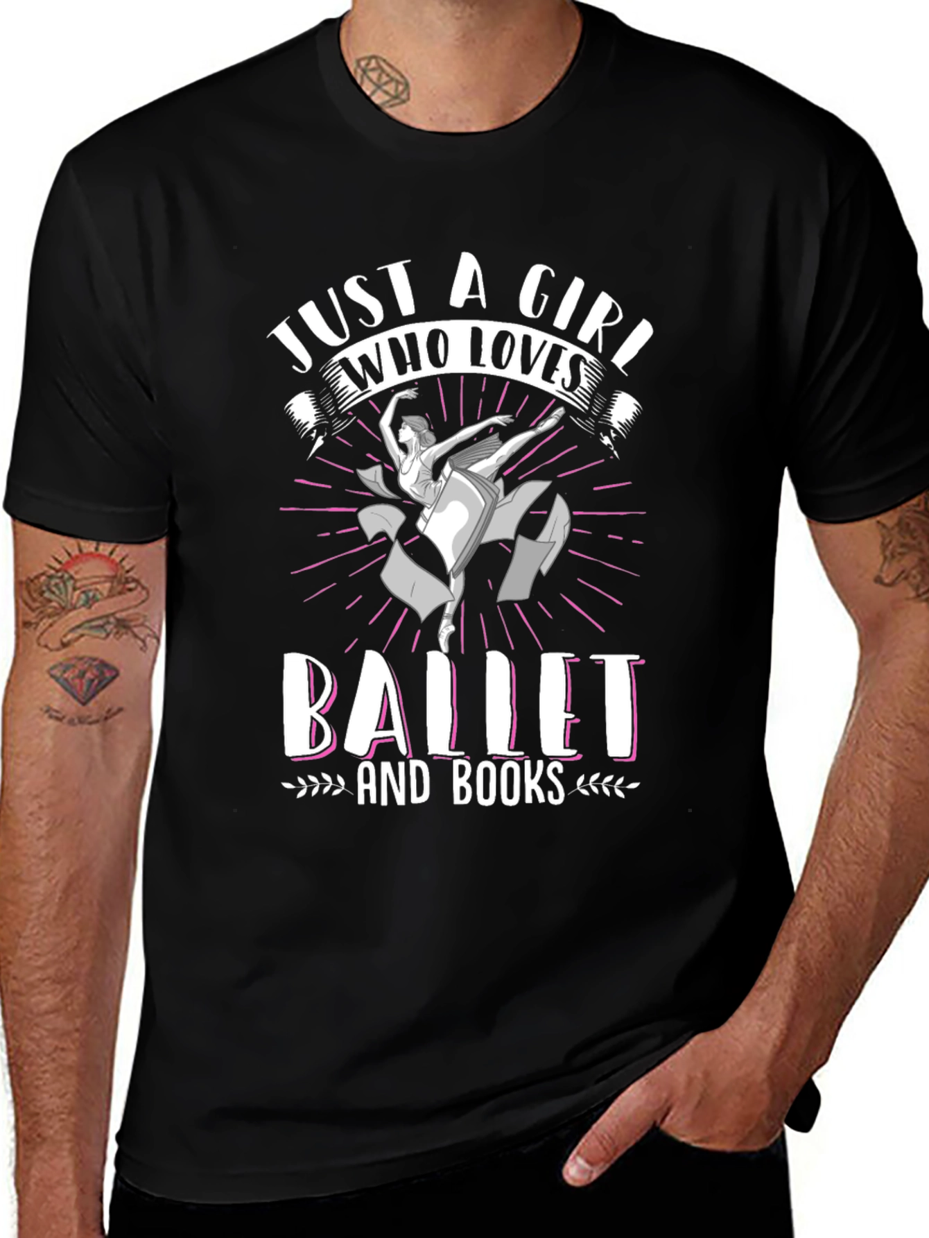 Ballet and Books Graphic Tee