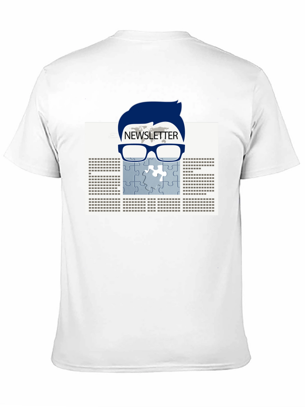 Newsletter Puzzle Tee - Geeky Style