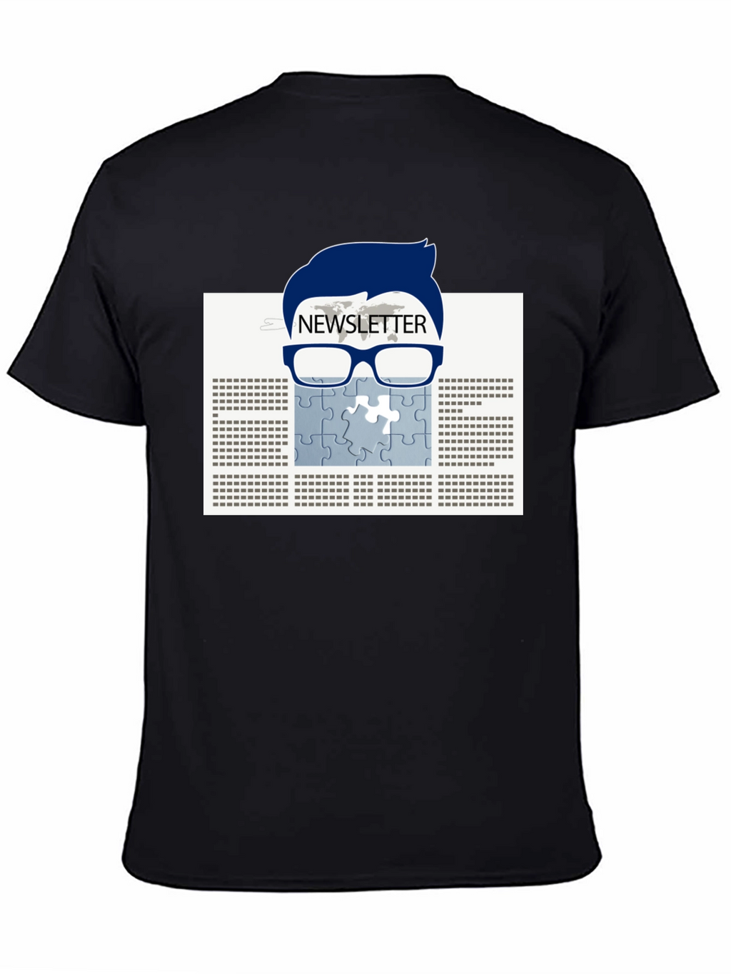 Newsletter Puzzle Tee - Geeky Style