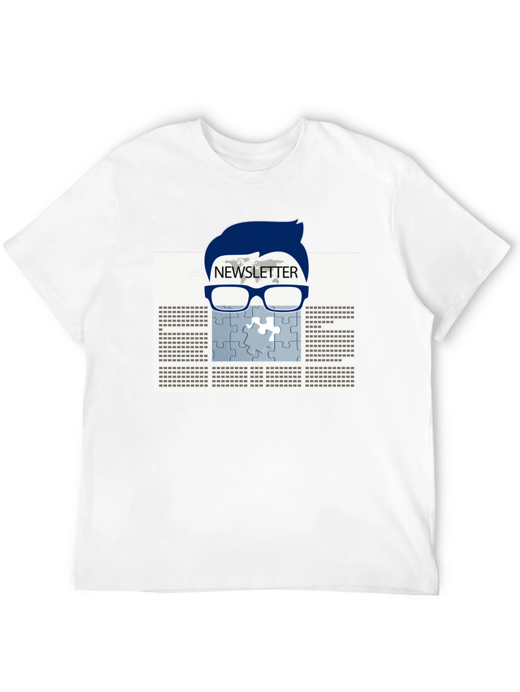 Newsletter Puzzle Tee - Geeky Style