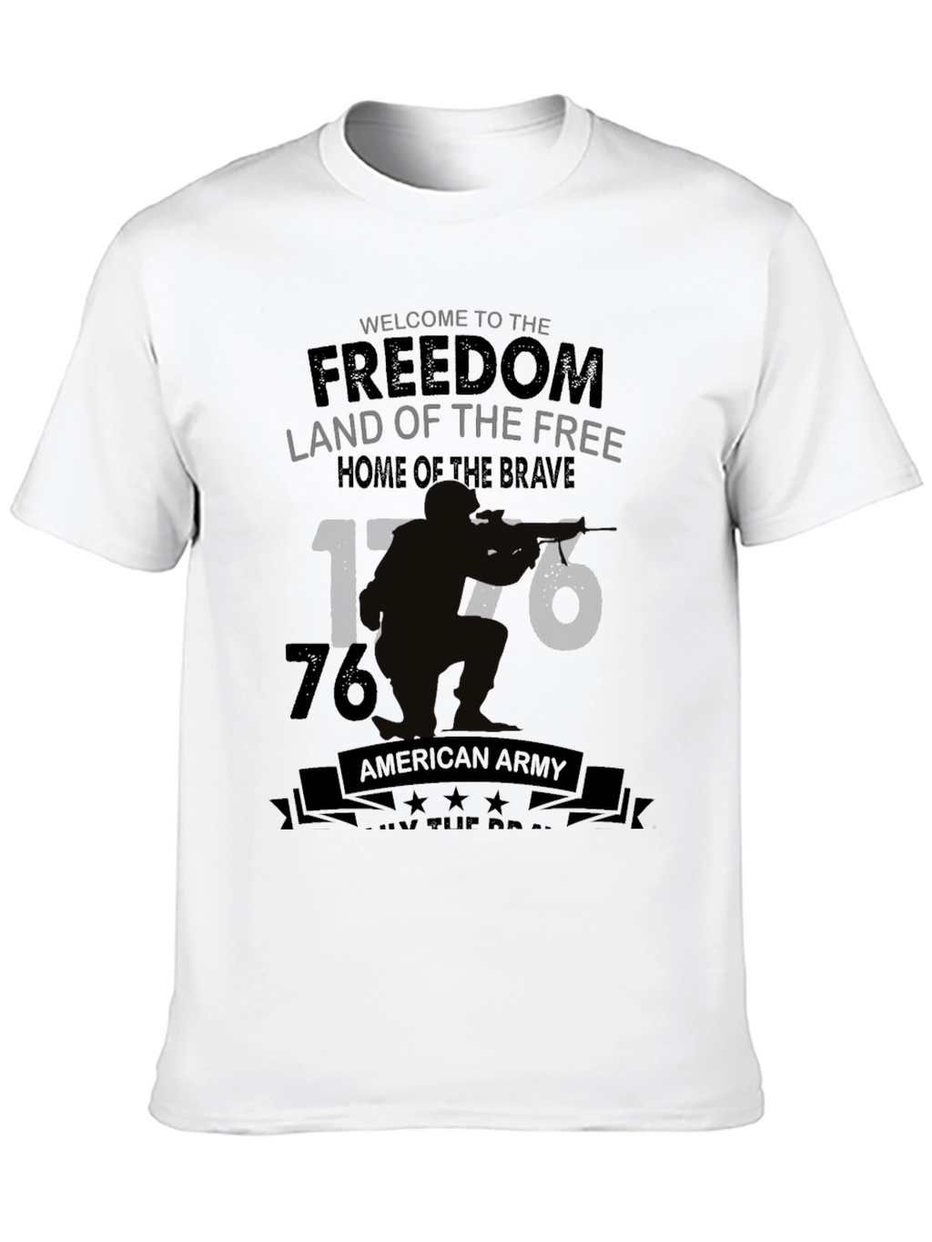 Freedom Land T-Shirt - American Army Patriotic Tee