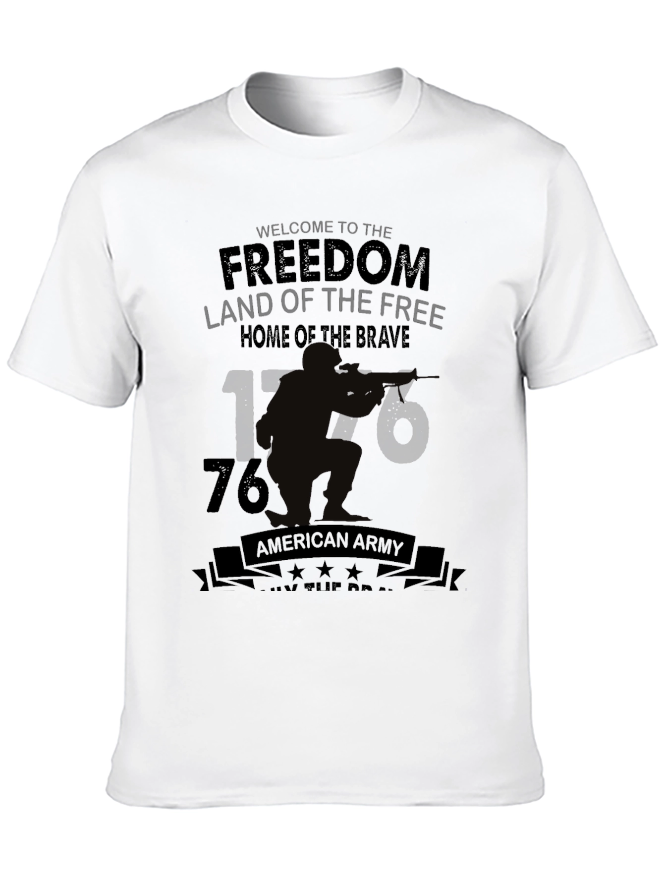 Freedom Land T-Shirt - American Army Patriotic Tee