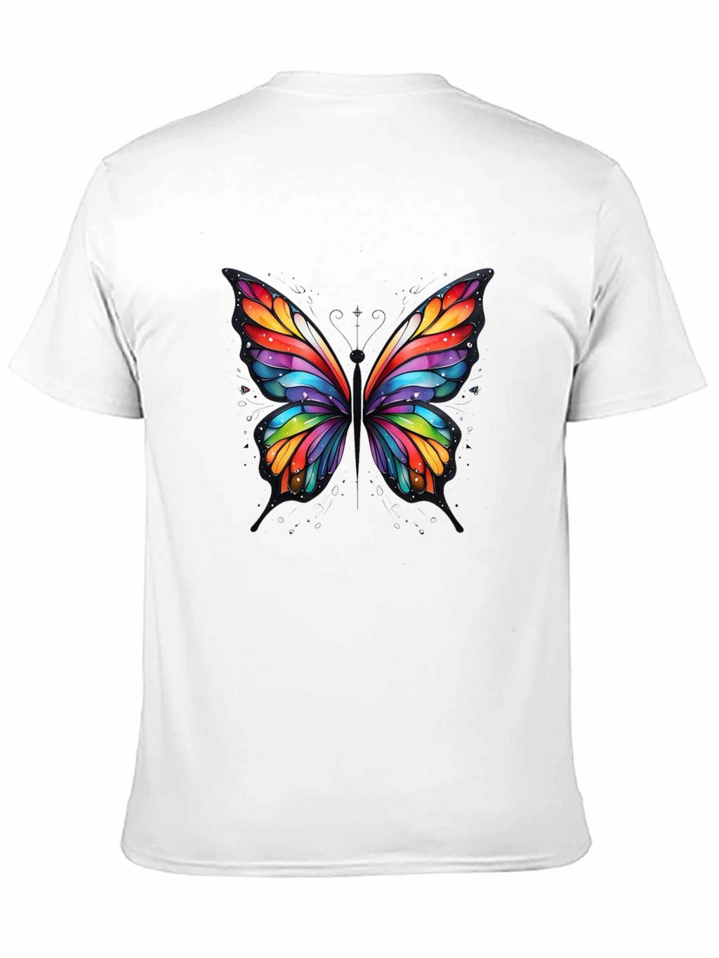 Rainbow Butterfly Graphic T-Shirt
