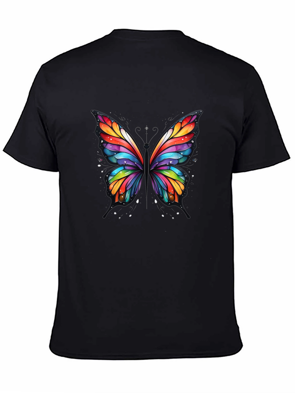Rainbow Butterfly Graphic T-Shirt