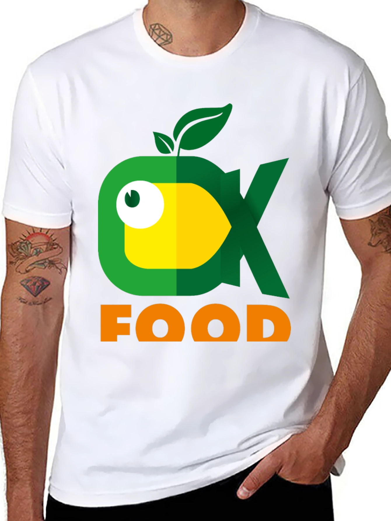 Eco Food T-Shirt - Cute Fish Logo!
