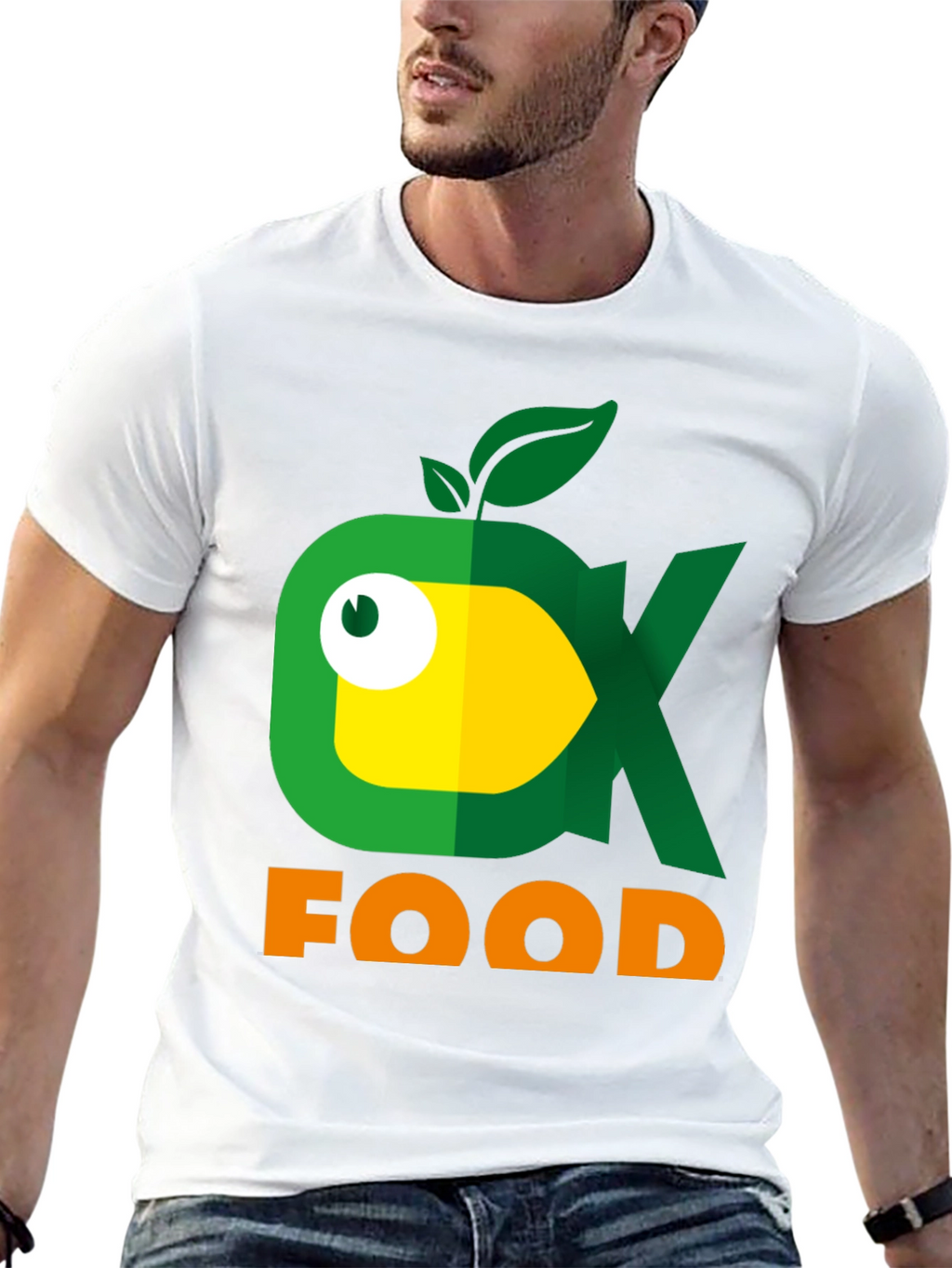 Eco Food T-Shirt - Cute Fish Logo!