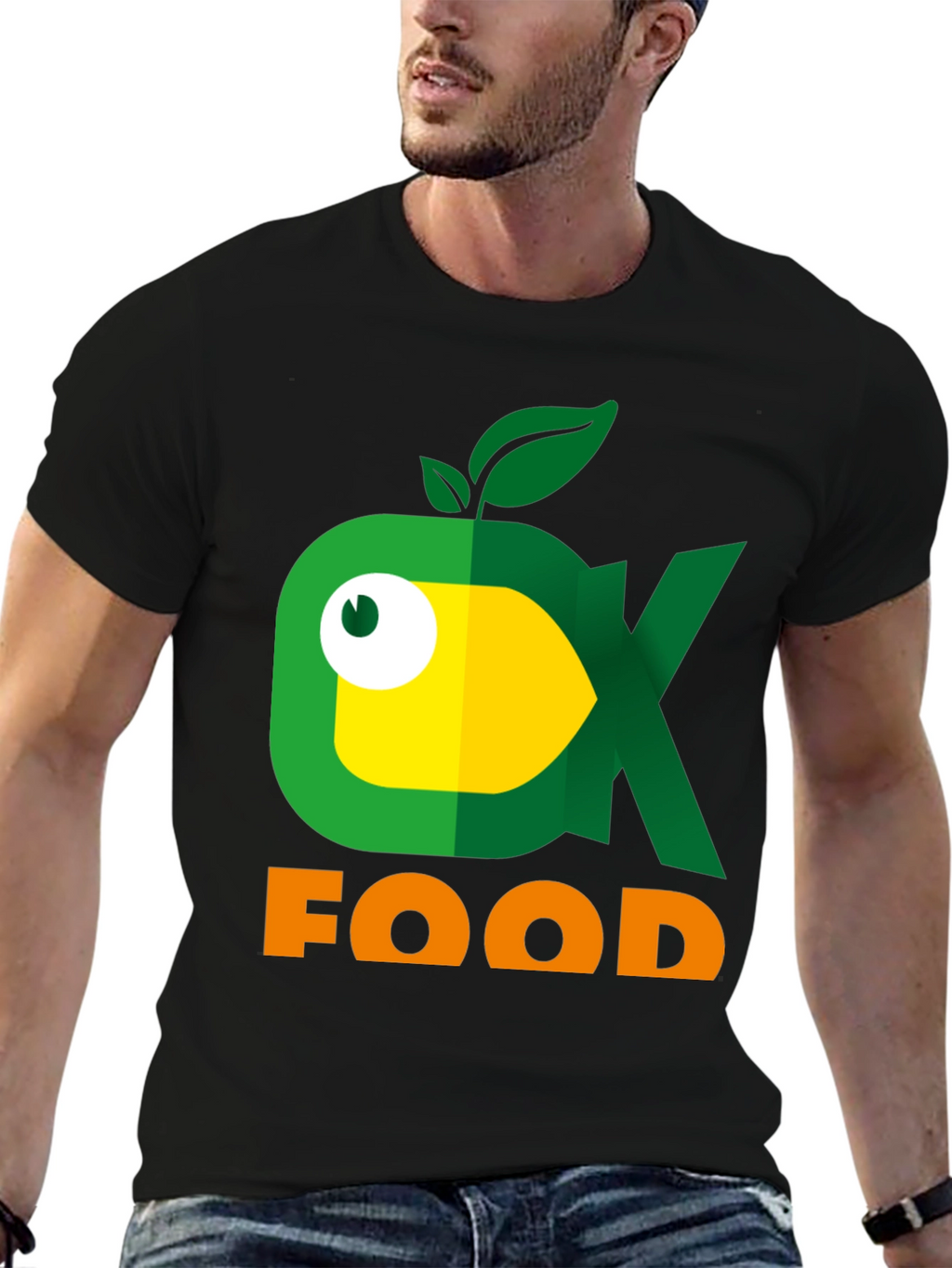 Eco Food T-Shirt - Cute Fish Logo!