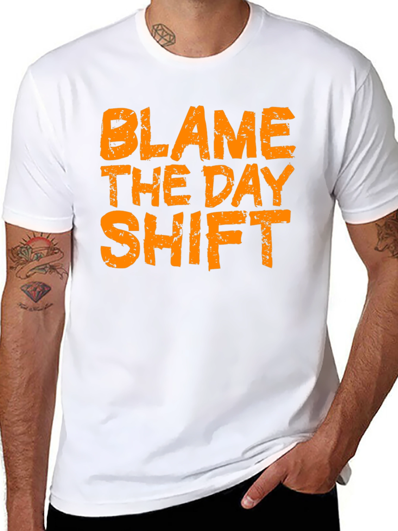 Blame the Day Shift Black T-Shirt