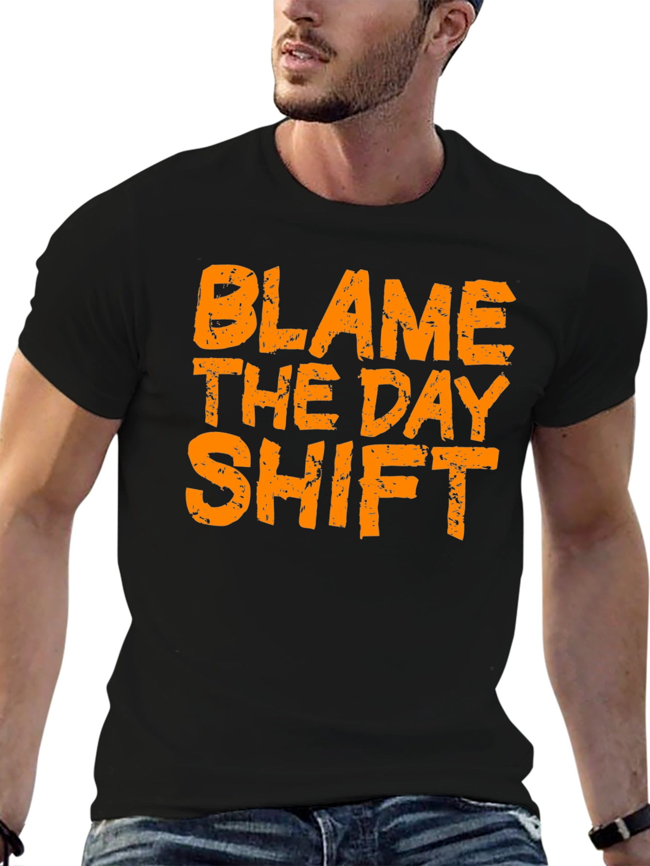 Blame the Day Shift Black T-Shirt