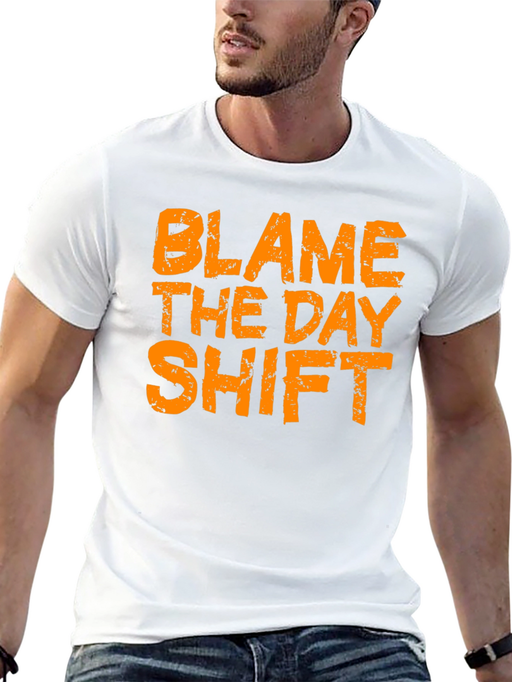 Blame the Day Shift Black T-Shirt