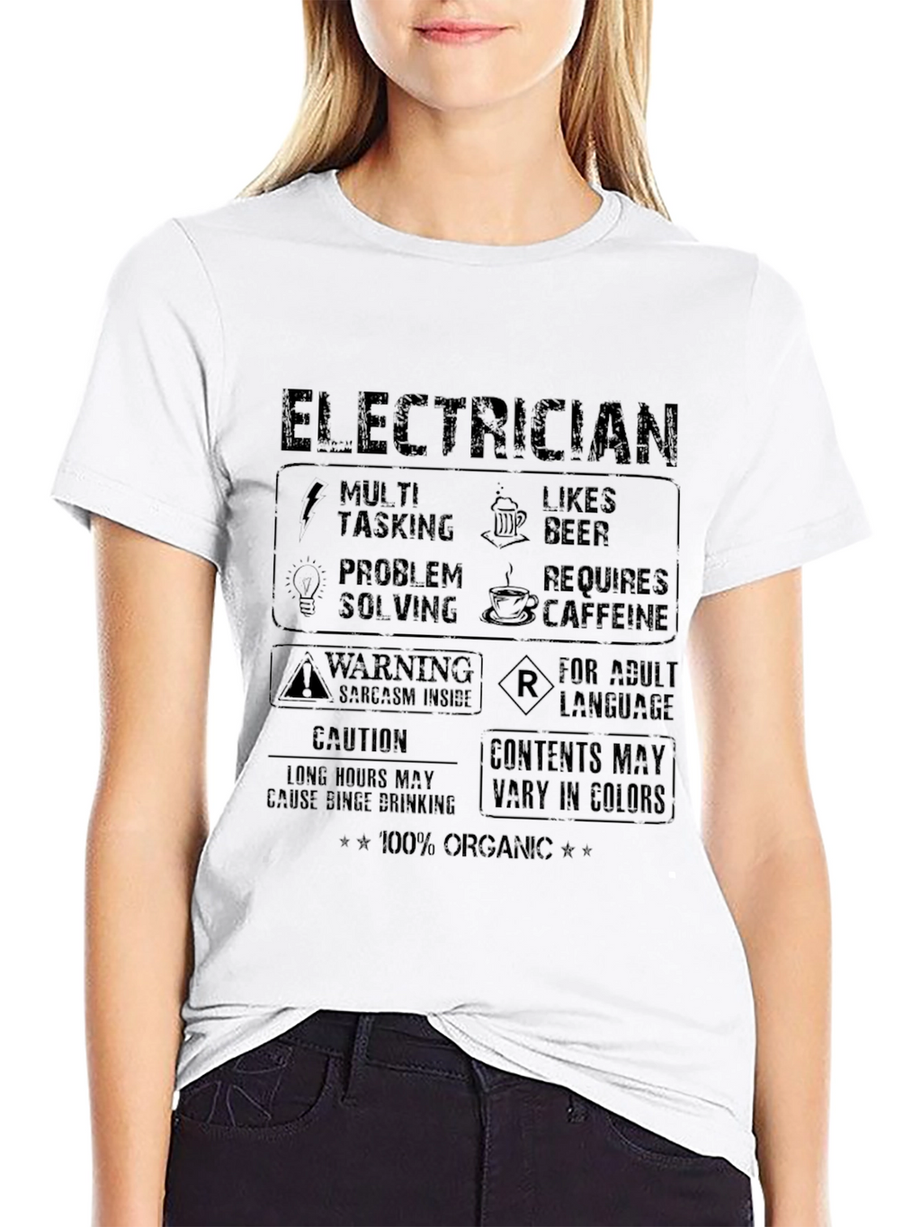 Electrician Graphic Tee - 100% Organic Cotton