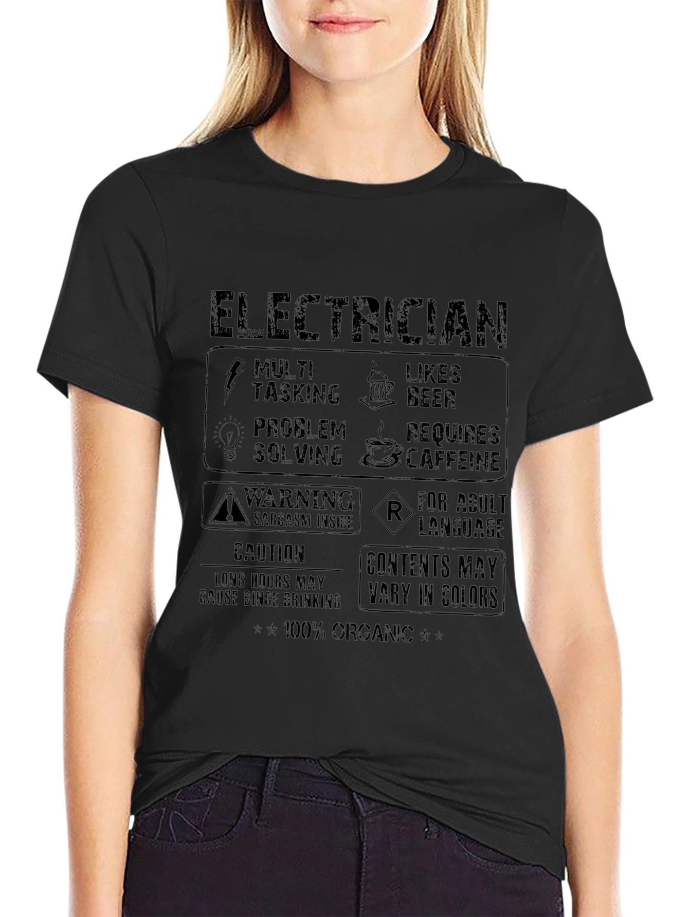 Electrician Graphic Tee - 100% Organic Cotton